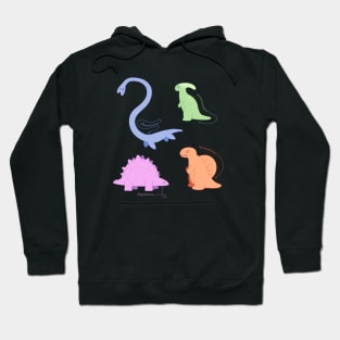 retro dinosaurs 2 Hoodie